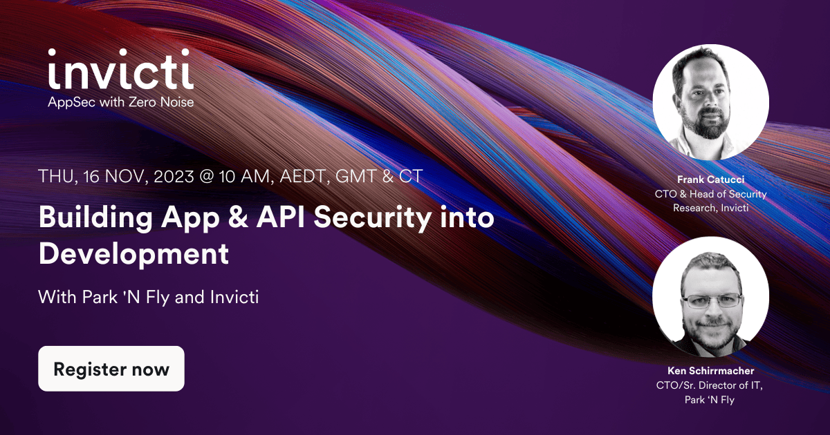 Building App & API Security into Development